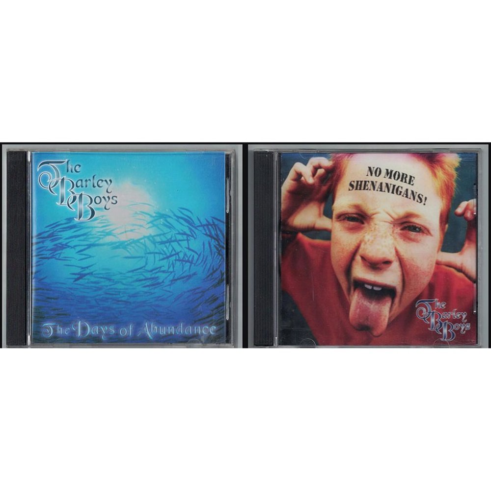2 Irish music CDs - The Barley Boys - Days of Abundance & No More Shenanigans!